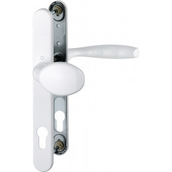 Poignée porte NY 76G/3346/1810 Alu.F9016 PZ pour porte 57-62mm HOPPE
