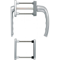 Set poignée NY 099KH/961N/U10/… Alu.F1 63-73mm carré.7mm HOPPE