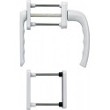 Set poignée NY 099KH/961N/U10/… Alu.F9016 63-73mm carré.7mm HOPPE