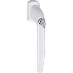 Poignée de porte coulissante / basculante parallèle New York PSK-0810S / U10 aluminium F9016 100 Nm HOPPE