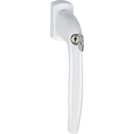 Poignée de porte coulissante / basculante parallèle New York PSK-0810S / U10 aluminium F9016 100 Nm HOPPE
