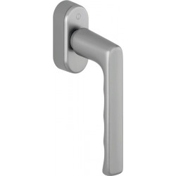 Poignée de fenêtre Hamburg 0700/UD9020 Alu.F9/couleur acier 32-42mm Stand.HOPPE