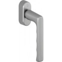 Poignée de fenêtre Hamburg 0700/UD9020 Alu.F9/couleur acier 32-42mm Stand.HOPPE