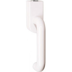 Poignée de fenêtre verrouillable 111FGA.1 35mm plastique 99 blanc 35mm verrouillable HEWI