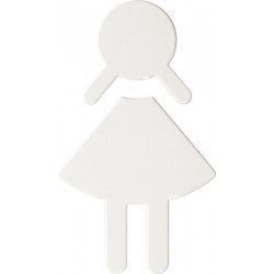Symbole Femme 801.91.020 PA Farb-Nr.90 B.87mm H.150mm S.3mm HEWI