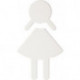 Symbole Femme 801.91.020 PA Farb-Nr.99 B.87mm H.150mm S.3mm HEWI