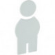 Symbole Homme 801.91.010 PA Farb-Nr.90 B.71,5mm H.150mm S.3mm HEWI