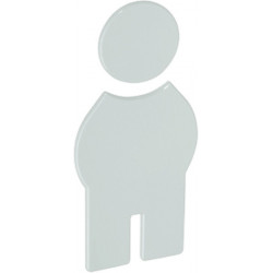 Symbole Homme 801.91.010 PA Farb-Nr.97 B.71,5mm H.150mm S.3mm HEWI