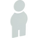 Symbole Homme 801.91.010 PA Farb-Nr.99 B.71,5mm H.150mm S.3mm HEWI