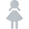Symbole Femme 710XA.150.2 VA Farb-Nr.XA B.87mm H.150mm S.1,5mm HEWI