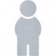 Symbole Homme 710XA.150.1 VA Farb-Nr.XA B.71,5mm H.150mm S.1,5mm HEWI