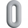 Chiffre du numéro de maison 0 Polyamide spécial 99 blanc pur 165mm D.33mm HEWI