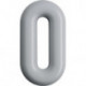 Chiffre du numéro de maison 0 Polyamide spécial 90 noir profond 165mm D.33mm HEWI