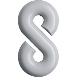 Chiffre du numéro de maison 8 Polyamide spécial 99 blanc pur 165mm D.33mm HEWI