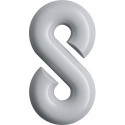 Chiffre du numéro de maison 8 Polyamide spécial 99 blanc pur 165mm D.33mm HEWI
