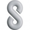 Chiffre du numéro de maison 8 Polyamide spécial 99 blanc pur 165mm D.33mm HEWI