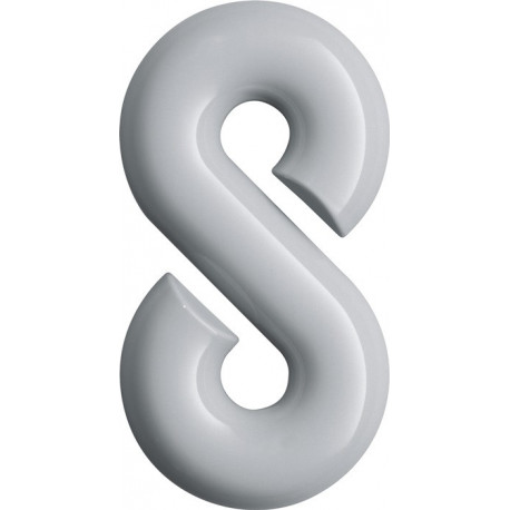 Chiffre du numéro de maison 8 Polyamide spécial 90 noir profond 165mm D.33mm HEWI