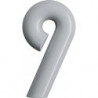 Chiffre du numéro de maison 9 Polyamide spécial 99 blanc pur 165mm D.33mm HEWI