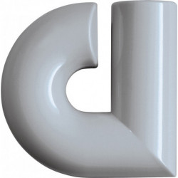 Lettre de numéro de maison a Polyamide spécial 90 noir profond 88,3mm D.33mm HEWI