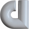 Lettre de numéro de maison a Polyamide spécial 90 noir profond 88,3mm D.33mm HEWI
