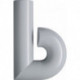 Lettre de numéro de maison b Polyamide spécial 90 noir profond 137,5mm D.33mm HEWI