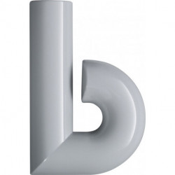 Lettre de numéro de maison b Polyamide spécial 90 noir profond 137,5mm D.33mm HEWI