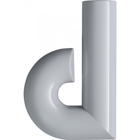 Lettre de numéro de maison d Polyamide spécial 90 noir profond 134,4mm D.33mm HEWI
