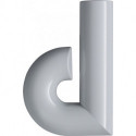 Lettre de numéro de maison d Polyamide spécial 90 noir profond 134,4mm D.33mm HEWI