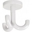 Crochet triple 477.90.050 50mm PA gris clair 97 H.70mm D.50mm HEWI