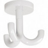 Crochet triple 477.90.050 50mm PA gris clair 97 H.70mm D.50mm HEWI