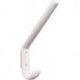 Crochet 477.90.070 einfach A.108mm PA 99 Blanc H.163mm HEWI