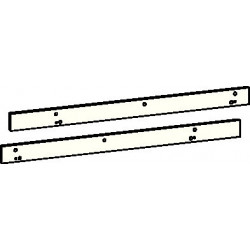 Jeu de plaques de montage pour verrou G-SR/BG blanc 9016 DORMAKABA