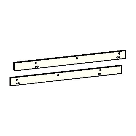 Jeu de plaques de montage pour verrou G-SR/BG blanc 9016 DORMAKABA