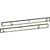 Jeu de plaques de montage pour verrou G-SR/BG blanc 9016 DORMAKABA