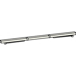 Glissière pour GSR/VL pour TS 93 B blanc 9016 Côté charnière DORMAKABA