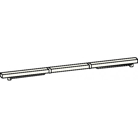 Glissière pour GSR/VL pour TS 93 B blanc 9016 Côté charnière DORMAKABA