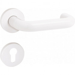 Set poignée porte 111R12.230 plastique 90 D/D pour TS 48-58mm PZ rd.DIN Gauche/Droite HEWI