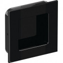 Poignée encastrée 544.60 PA90 noir profond brillant quad.f.HLT L.60mm B.60mm HEWI