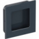 Poignée encastrée 544.60 PA 92 grau brillant quad.f.HLT L.60mm B.60mm HEWI