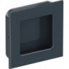 Poignée encastrée 544.60 PA 92 grau brillant quad.f.HLT L.60mm B.60mm HEWI