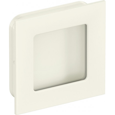 Poignée encastrée 544.60 PA 99 blanc pur brillant quad.f.HLT L.60mm B.60mm HEWI