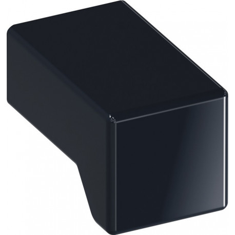 Poigée bouton pour meuble 547.15 plastique 90 noir profond HEWI