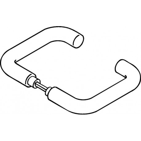 Paire de poignées de porte 111.23PBR Plastique 90 sans rosace VK 8mm HEWI