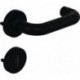 Poignée porte 111PBR01.230 Plastique 90 ma rd.BB DIN G/D D/D HEWI