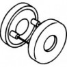 Paire rosace 305.23PBR 90 plastique .90 -10,5mm rd.rd.HEWI