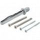 Kit fixation porte K/G 65-70mm M5x80+4.0x75 carré.8x90mm HOPPE