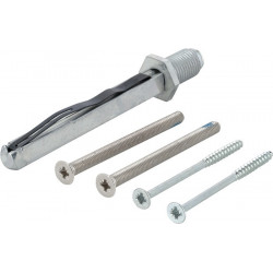 Kit fixation porte K/G 65-70mm M5x80+4.0x75 carré.8x90mm HOPPE