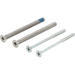Kit fixation porte G/G 50-55mm M5x65+4.0x60 carré.o.HOPPE