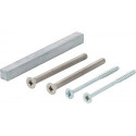 Kit fixation porte GG-WC 60-65mm M5x75+4.0x70 carré.o.+8x100mm HOPPE