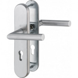 Poignée porte Ams.FS-E1400F/3331/3310 Inox F69 D/D TS 42-47mm PZ rd